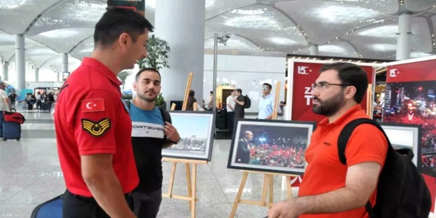 İstanbul Havalimanı’nda 15 Temmuz Sergisi İlgi Gördü